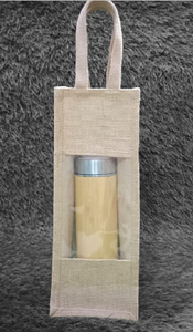 Trending Premium Jute <b>Bottle</b> <b>Bag</b> Natural Eco Friendly Reusable Carry <b>Bag</b> for Wine Beverage <b>Gift</b> Packaging Parties - Product Image 3