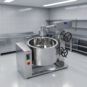 Olla de vapor con caldera giratoria por inducción Amicook 380V/440V, modelo fácil de limpiar, cocina segura y sostenible, cacerolas seguras para cocinar. - Product Image 6