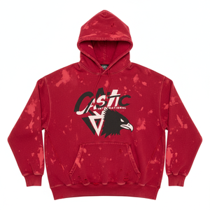 Sudadera con Capucha Personalizada con Efecto Desgastado y Lavado Ácido para Hombre, Talla Grande, Algodón Grueso, Felpa Francesa, Estilo Vintage, Ropa Urbana, Hip-Hop - Product Image 1