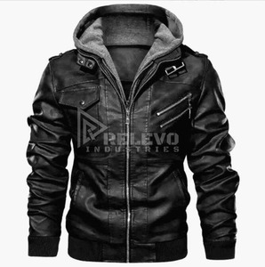 Nouvelle veste en cuir de vachette élégante et personnalisée pour homme, veste en cuir de moto pour homme, veste en cuir de crocodile à bas prix - Product Image 4