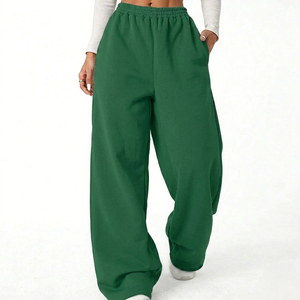 Pantalones deportivos de lana elástica personalizados para mujer, listos para exportación al por mayor - Product Image 3