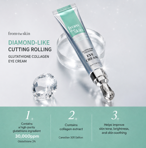 [FROM THE SKIN] Crème pour les yeux au glutathion et au collagène 40ml |   Soins anti-âge et anti-rides |   Soins des yeux K-Beauty |   Tous types de peau - Product Image 4