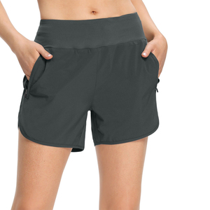 Shorts de yoga fitness pour femmes, sans coutures, taille haute, respirants, doux, extensibles, pour la gym, la course, anti-transpiration, tenue active d'été - Product Image 2