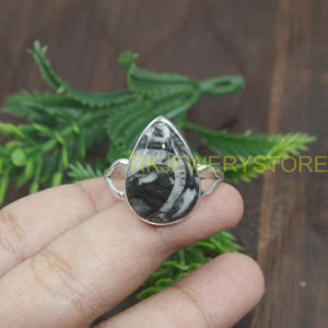Natural Zebra Jasper Gemstone 925 Silver <b>Ring</b> Handmade Teardrop Cabochon Stone <b>Statement</b> <b>Ring</b> Vintage Boho Jewelry Women Gift - Product Image 5
