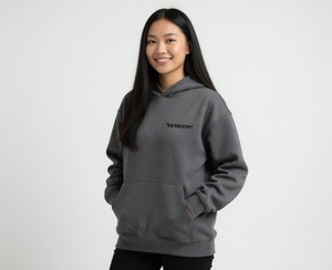 เสื้อฮู้ดดี้สตรีทแวร์คุณภาพพรีเมียม ลายหัวกะโหลก ดีไซน์ฮาโลวีน สีดำพื้นฐาน สตรีทแวร์สำหรับเด็กผู้ชาย ทรงหลวม - Product Image 3