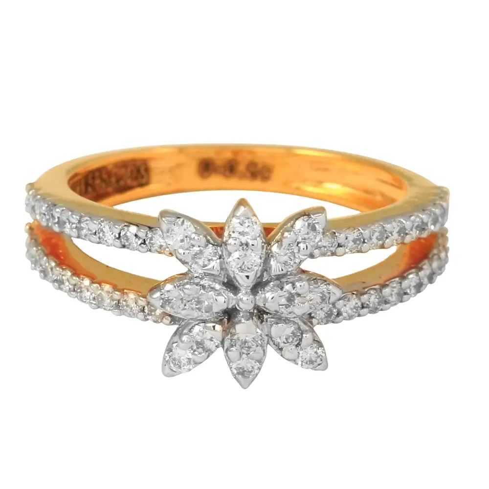Bague en diamant pour femmes au prix de gros par Djewels "14K" Bague de mariage en diamant 18K certifiée IGI & Ingemco