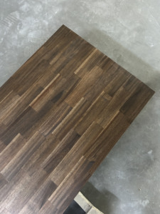 Aceite de cera con acabado de junta de dedo contemporáneo de madera de Acacia de Color Espresso para encimeras de cocina hecho Material laminado duradero - Product Image 6
