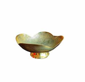 Bol à fruits secs en laiton de qualité supérieure avec un design artistique, multifonctionnel, décoratif, pour servir et présenter - Product Image 3