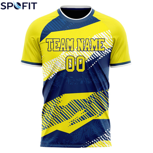 Maillot de football en polyester respirant à manches courtes, personnalisable – Meilleure vente - Product Image 1