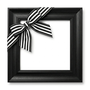 Ruban gros-grain multicolore noir et blanc de 38 mm de Neelkamal Industries Boutique pour emballage cadeau élégant, nœuds pour cheveux, couture, décoration et garniture - Product Image 4