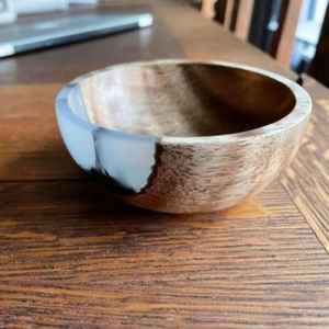 Tazón de Madera de Acacia Pulida de Primera Calidad, Tazón de Postre de Madera Personalizado, Tazón para Servir Comida Hecho a Mano, Vajilla de Madera - Product Image 6