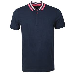 Uniforme corporativo de trabajo con logotipo personalizado de alta calidad Camisa deportiva de poliéster de algodón bordado liso en blanco - Product Image 1