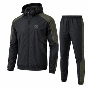 Windbreaker Suit For Men Breathable Athletic Jacket And <b>Trouser</b> Set Designed For Running Exercise And Active Lifestyles - Product Image 2
