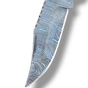 Cuchillos Plegables de Damasco Personalizados, Hechos a Mano, con Hoja de Acero con Patrón, Mango de Madera con Mosaico y Bolster Pulido para Camping, Caza y Senderismo - Product Image 4