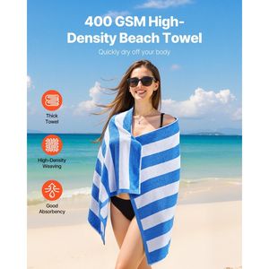 4 Pack <b>Large</b> 100% Cotton Beach <b>Towel</b> 30 X 60 in Pool and Swimming <b>Towel</b> for Beach and Pool Use - Product Image 2