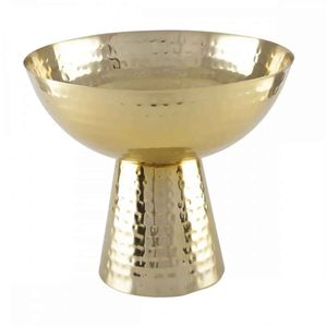 Cuenco Decorativo de Metal de Latón Antiguo Martillado, Frutero Redondo de Lujo para Mesa, Plato Artesanal para Decoración del Hogar y Hoteles - Product Image 5