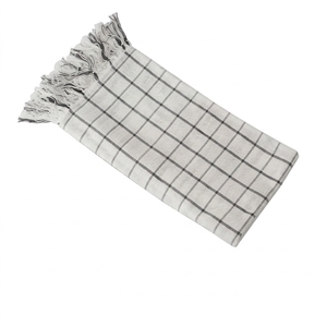 Mura Square Throw <b>White</b> Woven Soft Fabric Solid Long Lightweight Decorative Throw Blanket Home Textile Scarves Shawls <b>Sofa</b> Cover - Product Image 1