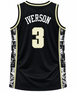 Maillot de basket-ball personnalisé noir et jaune, sublimé, en mesh, sans manches, uniforme d'équipe - Product Image 2