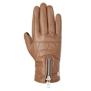 Gants d'équitation d'hiver en cuir pour femme de qualité supérieure, doublure polaire chaude, respirants, fermeture éclair métallique, matelassage, pour dressage et selle - Product Image 1