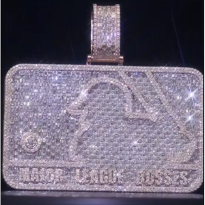 Pendentif Breloque Personnalisé Moissanite Iced Out, Bijoux Hip Hop Bling, Vente en Gros, Plaqué Or 18 carats, Or Rose, Argent, Plaque Nominative pour Hommes - Product Image 1