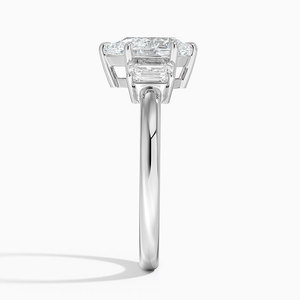 Anillo BOJ 067 con Corte de Pera, Plata 925, Tres Piedras, Halo Solitario, Anillo de Diamantes de 2 Quilates, Color D, VVS1, Moissanita, Certificado GRA, Precio Bajo - Product Image 3