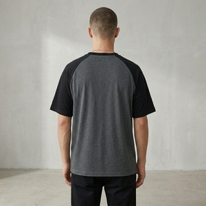 Unisex Casual Raglan Sleeve 100% Cotton Jersey 200g <b>Silk</b> Screen Printed Blank Solid Quick Dry Lightweight T-<b>Shirt</b> for <b>Men</b> - Product Image 2