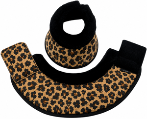 Premium Fashionable Hoof Protector Cheetah Digital Printed Horse Bell Boot Neoprene Padded Trimmed Faux <b>Fur</b> Shock Absorber - Product Image 1