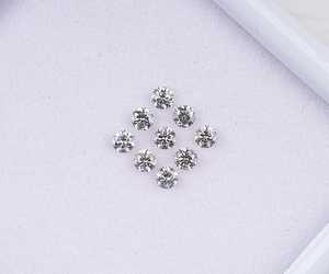 OM GEMS 3.00 MM เพชรเกลือพริกไทยธรรมชาติแบบหลวมได้รับการรับรองสำหรับ - Product Image 2