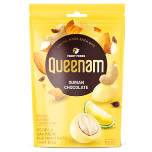 Vente directe du fabricant, service OEM/ODM, chocolat drageé HALAL 150G, chocolat au durian, amandes et noix de cajou enrobées de chocolat, bonbons - Product Image 1
