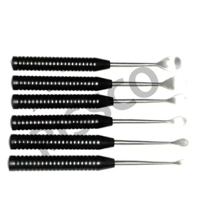 Juego de Elevadores Espinales Cobb PISSCO para Cirugía de Columna, Instrumental Quirúrgico Tipo Cobb, Set de 6 Piezas - Product Image 1