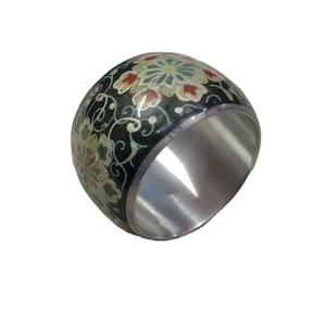 Ensemble de ronds à serviette en résine multicolore de la meilleure conception Vaisselle multiforme pour la maison et le restaurant Cuisine Nouveau style de vaisselle - Product Image 1