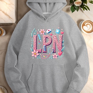 Sudaderas con capucha de mujer con diseño temático médico LPN - Product Image 4