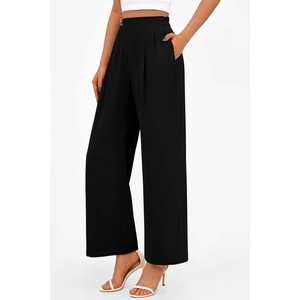 Pantalon Palazzo Élégant et Respirant Taille Haute pour Femme, Coupe Ample, Idéal pour le Bureau et les Tenues Décontractées, Service OEM - Product Image 5