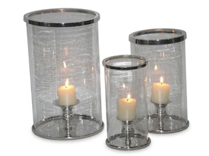 Heat Resistant Round Glass Hurricane Votive Candle Holder Reusable In Home Office Garden Patio Decoration - Product Image 6