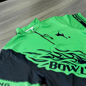 New Design Custom Knitted Print Quick Dry <b>Bowling</b> for Shirt for Men - Product Image 4
