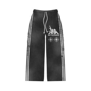 Chándal negro con cremallera y pantalón acampanado para hombre |   Conjunto de Entrenamiento Serigrafiado |   Venta al por Mayor de Moda OEM - Product Image 3