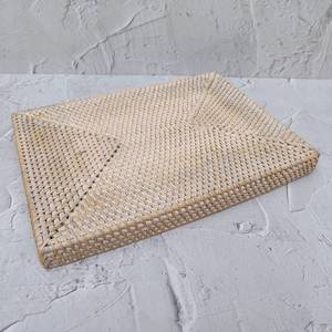 Hand Woven <b>Cheap</b> Price High Quality Rattan Bamboo Rectangle <b>Basket</b> Seagrass Trays - Product Image 2