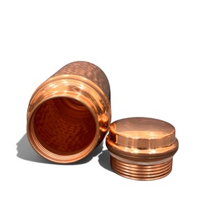 Pot en cuivre martelé authentique d'Inde, provenant de Indian exports international. (Cuivre pur certifié) - Product Image 5