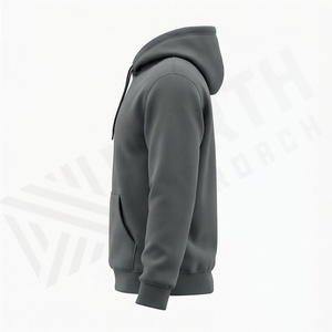 Sudadera con capucha extragrande personalizada y elegante para hombre, diseño vintage lavado con bolsillo frontal, cómoda sudadera con capucha personalizada para invierno. - Product Image 3