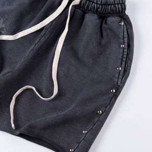 Shorts décontractés à taille haute et cordon de serrage pour hommes, séchage rapide, respirant, polyester/coton, mode estivale - Product Image 5