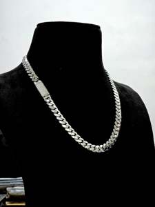 10mm Miami Cuban Link <b>Chain</b> VVS Lab Grown Iced Lock Box Custom Pendant 925 Sterling Silver Hip Hop Custom <b>Name</b> Letter Clasp - Product Image 3