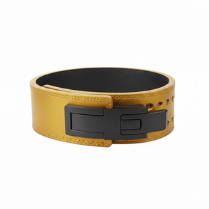 Heavy Duty Powerlifting Cowhide Leather Lever Belt <b>Set</b> Breathable Gym <b>Weight</b> <b>Lifting</b> Belts 10mm Buckle Body Building Training - Product Image 2