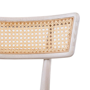 Silla de Comedor NAM HAI, Duradera, Tradicional y Moderna, con Marco de Madera de Roble Macizo, Mimbre de Ratán y Cojín de Tela, Muebles para Comedor con Reposabrazos - Product Image 6