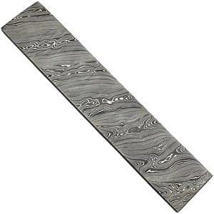 Lingote de Acero de Damasco Forjado a Mano para Cuchillos Personalizados, 4 mm de Grosor, 12 Pulgadas de Longitud Total, para Fabricación de Cuchillos de Hoja Fija - Product Image 2