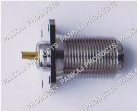 Connecteur coaxial RF femelle N à bride carrée, entièrement fileté, pour montage sur panneau, adaptateur de châssis 50 Ohm pour câbles coaxiaux RG58 LMR400