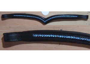 Cintas para la frente de cuero de la mejor calidad, diseño personalizado, accesorios ecuestres para caballos, precio al por mayor, cintas para la frente de brida. - Product Image 2