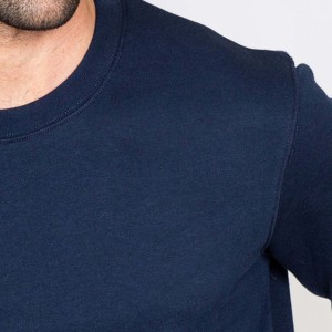 <b>Men's</b> <b>Navy</b> Blue Hooded Sweatshirt Set Solid Color Knitted Casual <b>Jogger</b> Pants Breathable Winter Streetwear - Product Image 4