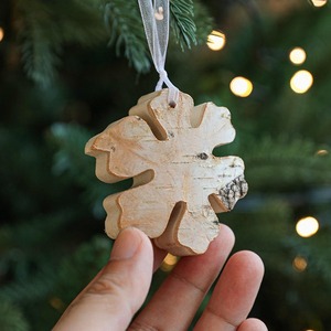 High on Demand Natural Wooden <b>Christmas</b> <b>Tree</b> Pendants with Painted Artwork for Outdoor Holiday Decoration Available For Sale - Product Image 3