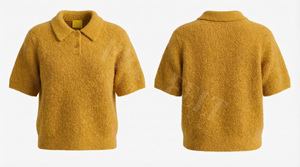 Camiseta Polo de Mohair 100% de Alta Calidad, Manga Corta, Tejido de Punto Suave, Cómoda, Informal, Elegante y Ligera - Product Image 6