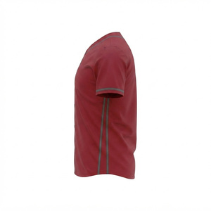 Men's Red Sleeveless Baseball <b>Collar</b> <b>T</b>-<b>Shirt</b> Moisture Wicking Polyester Solid Color All Seasons Regular Fit Front Print Quick - Product Image 3